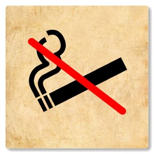 Zákaz kouření, 118x118mm, pergamen, Nevada